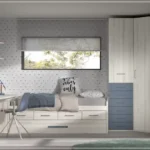 Dormitorio juvenil F-023 Glicerio formas 22