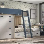 Dormitorio juvenil F-212 Glicerio formas 22